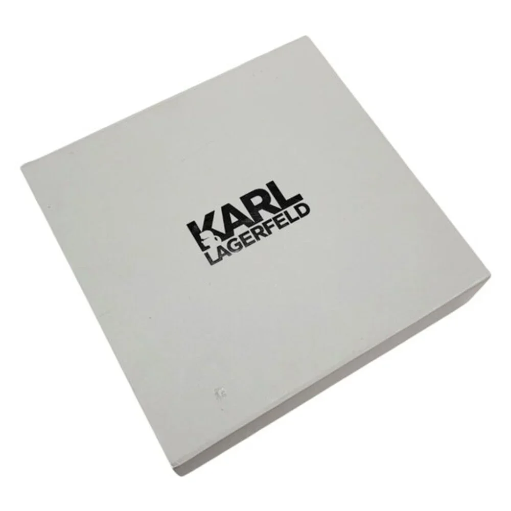 Karl Lagerfeld Signature White Decorative Storage Gift Box Ikonik Design Thank Y